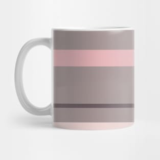 An attractive merger of Wenge, Grey, Lotion Pink and Pale Chestnut stripes. Mug